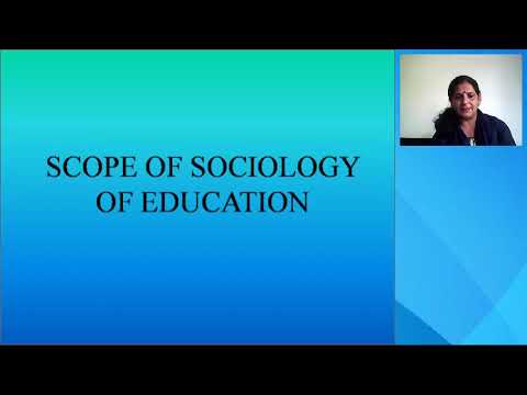 Scope Of Sociology Of Education