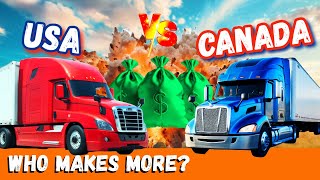 SHOCKING Difference in Owner Operator Salaries Between USA and CANADA News