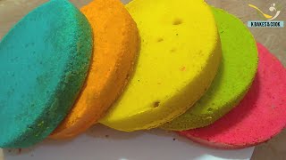 Rainbow cake recipe | How to make perfect rainbow sponge cake
