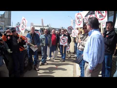 Say no to Bill 80 Moose Jaw Rally ending Speech