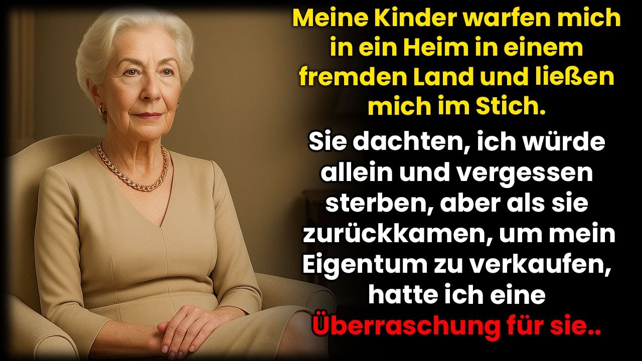 Meine Kinder schoben mich ins Heim im Ausland – jetzt enterbe ich sie!