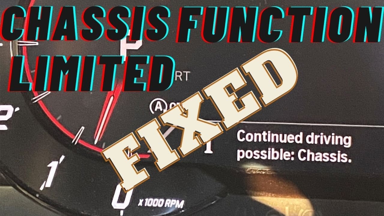 How To Clearing Chassis Function Limited Error Code FIX BMW Toyota how-to-clearing-chassis-function-limited-error-code-fix-bmw-toyota