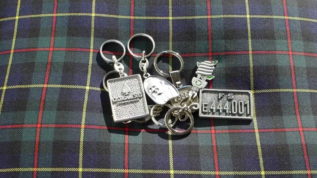 Portachiavi Personalizzati in Metallo Pressofuso 3D.