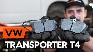 How to change Brake pad kit TRANSPORTER IV Bus (70XB, 70XC, 7DB, 7DW) - step-by-step video manual