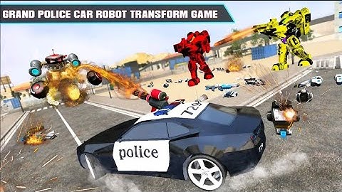 Police Helicopter Robot Car Transform - Android Gameplay