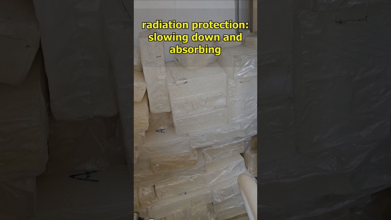 Parrafin wax as neutron moderator 