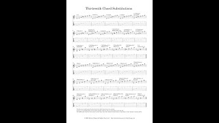 Thirteenth Chord Substitutions