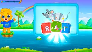 Online kids Class 🍎🏀 Name Of The Animal. English language. Rat. Cat. Bat.