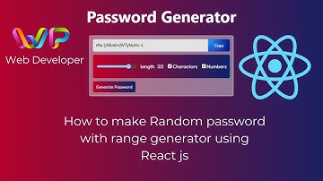 How to make Random password generator using React | Projects of React