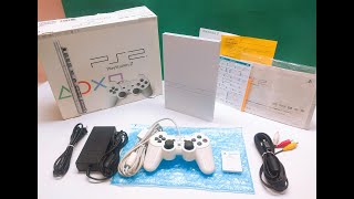 UNBOXING Playstation 2 SLIM SCPH-75000 "Ceramic White” Con Caja Y Manual - Publicación #1452642120