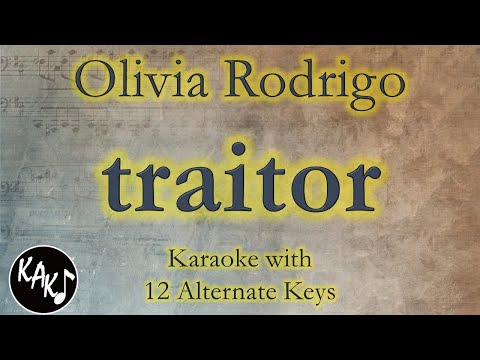 Olivia Rodrigo - traitor (Karaoke Version) 