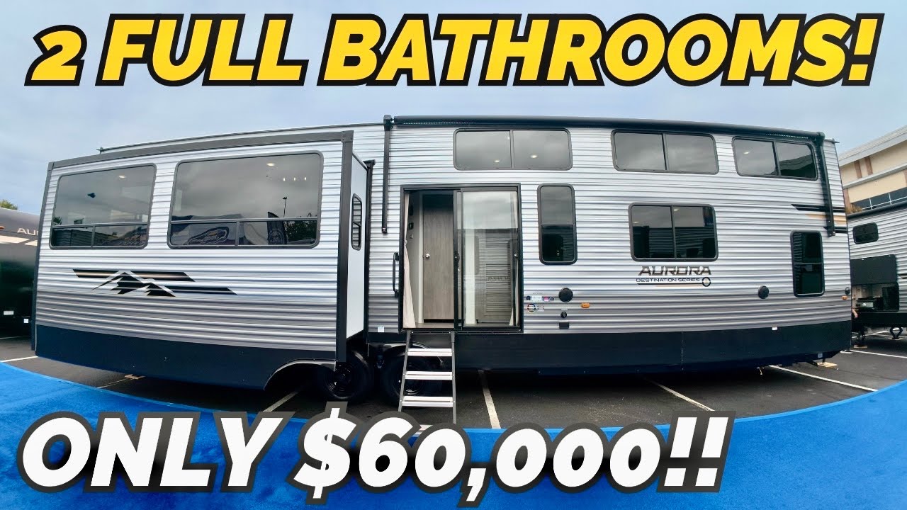 43ft RV with 2 BATHROOMS at just $60k?! WOW | 2026 Forest River Aurora ...
