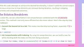 How to Remove Every n-th Element from a List in Python Based on Another List