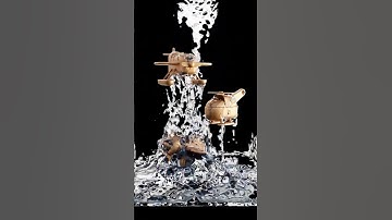 Fluid Simulation - Viscosity in Blender #blender #3d #animation #liquid #satisfying #viralshorts