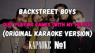 Backstreet Boys - Quit Playing Games (With My Heart) (Backing Vocals) (Original Karaoke Version)