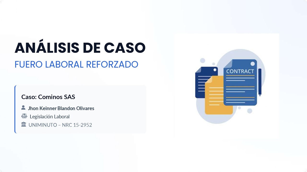 Análisis de Caso Fuero Laboral Reforzado - YouTube