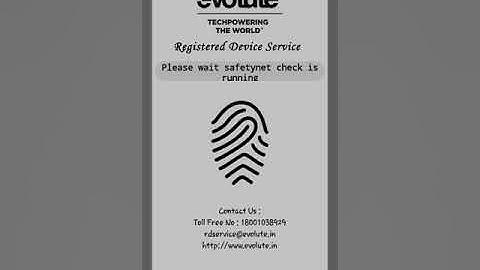 Evolute Biometric device Installation