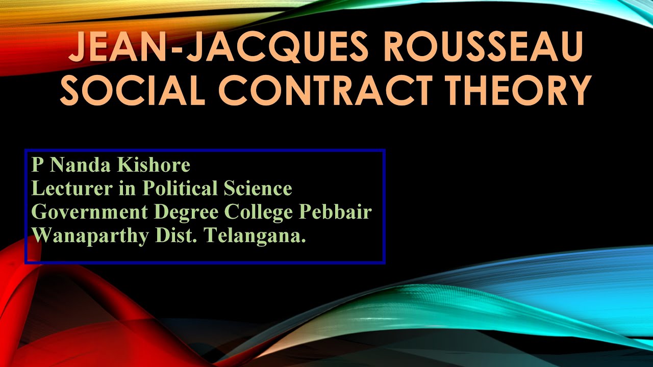 Rousseau Social Contract Theory - YouTube