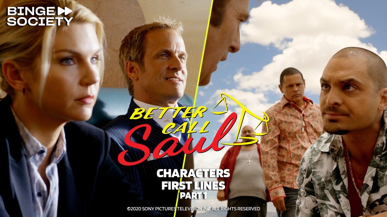 Characters First Lines Part 1  Better Call Saul (Season 1, Episodes 1 & 2)  