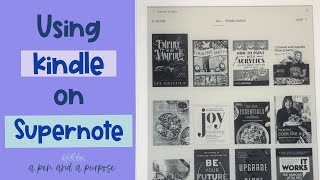 What is the Kindle App Like on Supernote?