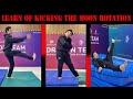 Learn Of Kicking The Moon Rotation 🥋💪 With Zheng Gajun 💪#learning #taekwondo #kick