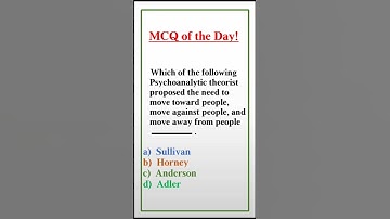 MCQ of the Day (with answer)😶‍🌫️ @learnpsychology9724