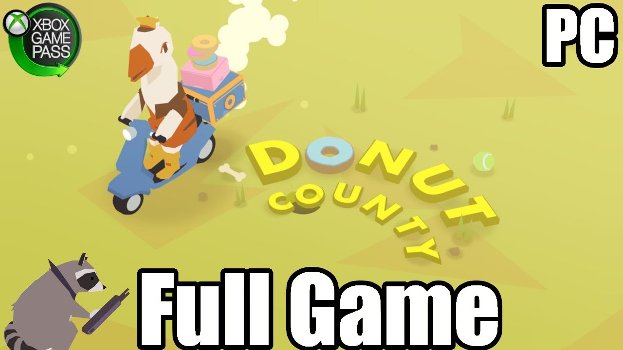 Donut County Gameplay Walkthrough FULL GAME PC (No Commentary) 