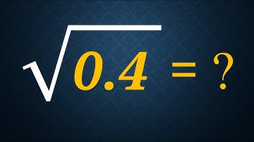 SQRT(0.4) is not 0.2 | 3 decimal places | Olympiad Math Questions | Algebra | square root algorithm