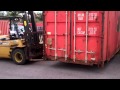 How to move a Shipping Container with a Forklift