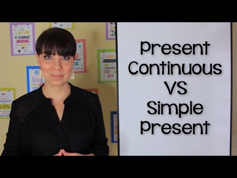 Vídeo: Diferencia Entre Presente Simple Y Presente Continuo