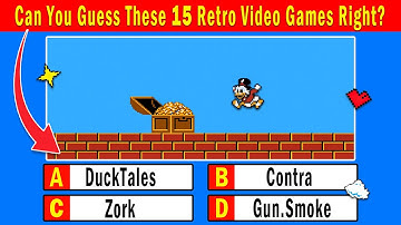 Guess These 15 Retro Video Games Right | Video Game Quiz