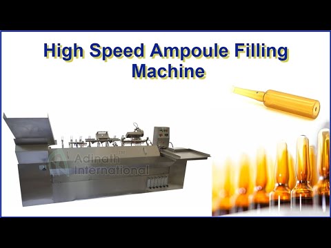 High Speed Ampoule Filling Machine, Eight Head Ampoule Filling