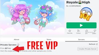 How to get Free Vip server in Roblox Royale🌼High (2021)
