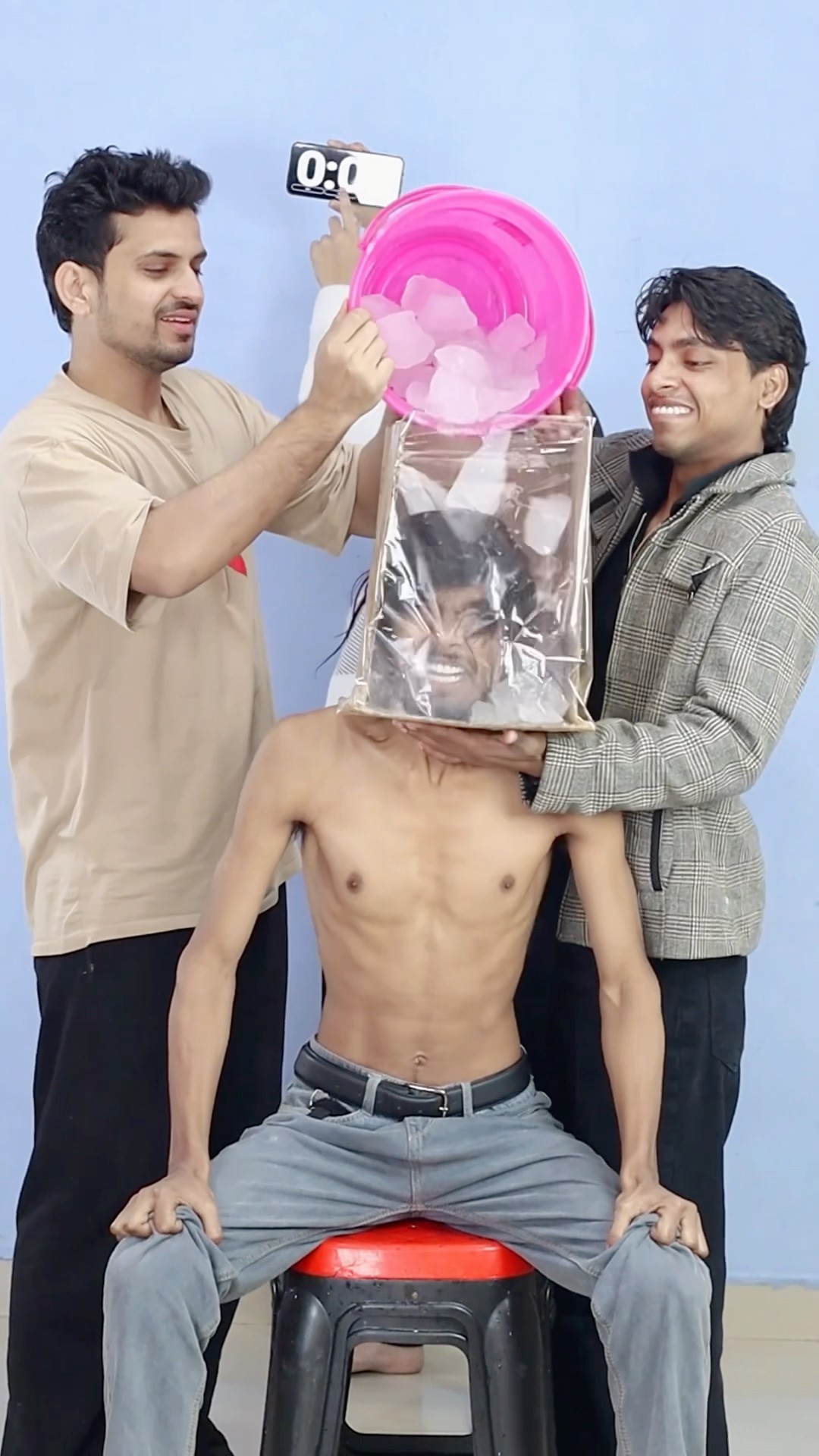 Hold Ice Cube in Your Face Challenge? #shorts
