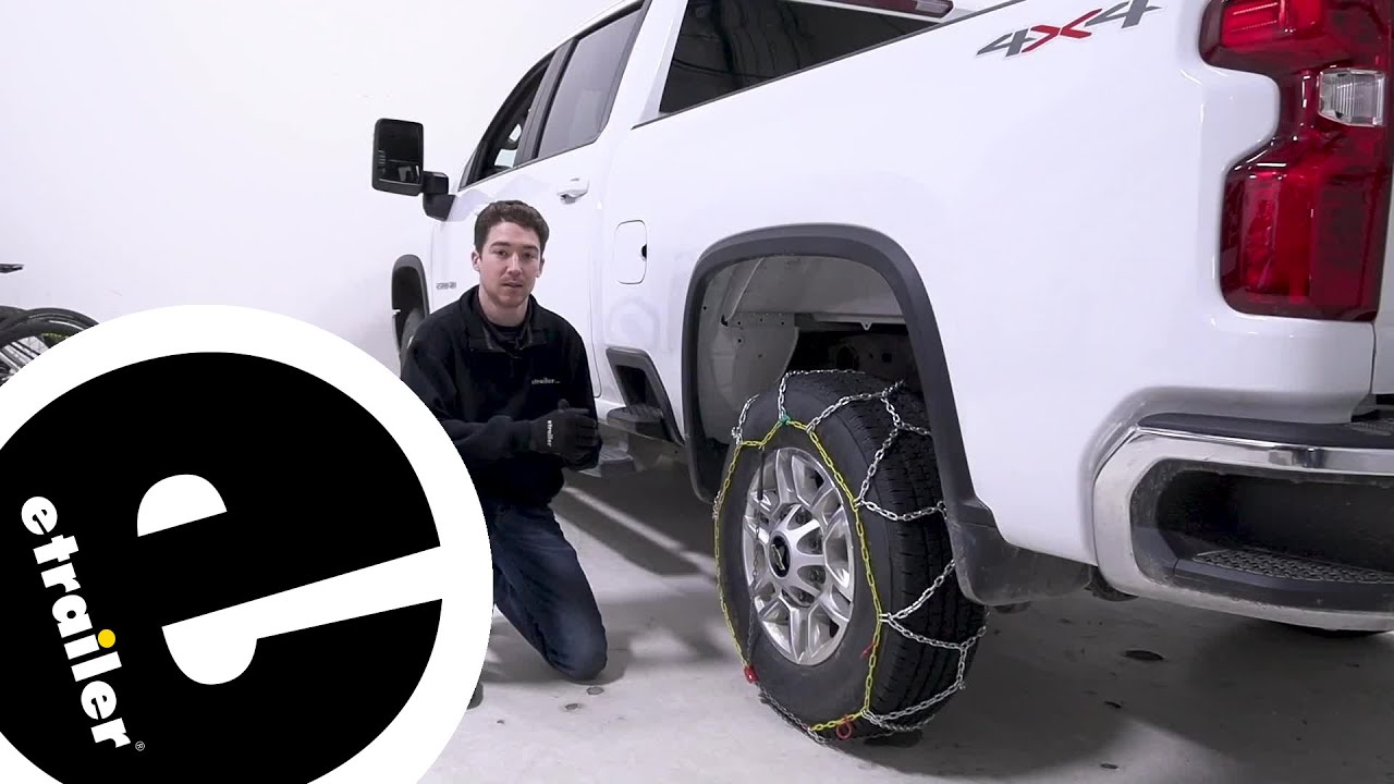 etrailer Titan Chain Alloy Snow Tire Chains Installation 2023