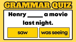 Past Simple and Past Continuous Quiz | English Grammar Quiz