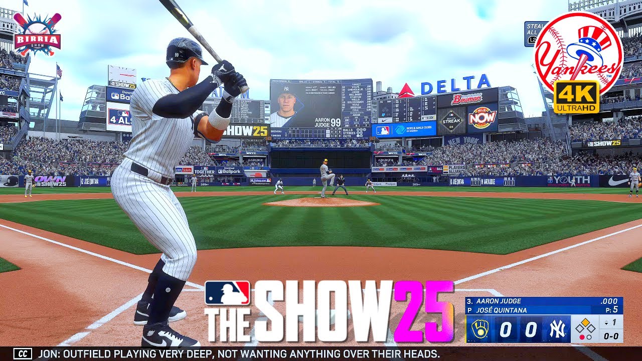 MLB The Show 25 New York YANKEES vs Milwaukee Brewers | FIRST GAMEPLAY - PS5 4K 60fps