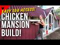 How to build a big chicken coop with storage
