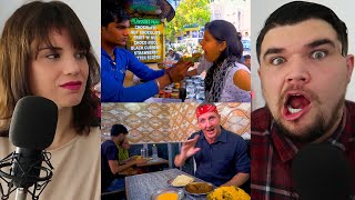 I AM MOVING TO INDIA! - Exotic Indian Street Food Tour in Delhi, India! FLAMING FIRE PAAN! Reaction
