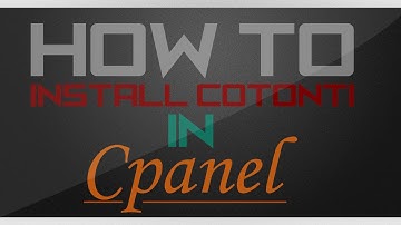 Tutorial// How to install Cotonti with Cpanel