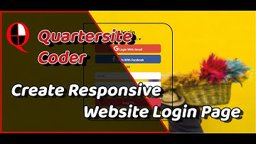 Create Responsive Website Login Page using HTML CSS and Bootstrap 4