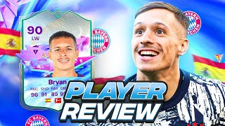 4⭐4⭐ 90 FUTURE STARS EVOLUTION BRYAN PLAYER REVIEW | FC 24 Ultimate Team