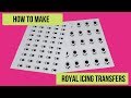 How to make royal icing transfers