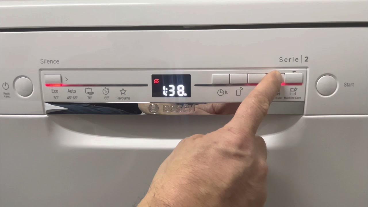 Bosch Geschirrspüler SMS2ITW33E Einweisung, Reset, Kindersicherung, Wasserhärte einstellen YouTube
