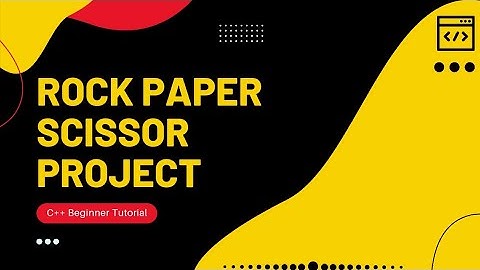 C++ Beginner Project (Rock Paper Scissors)