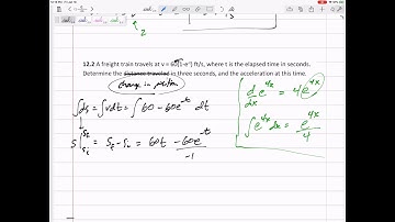 Dynamics - Particle kinematics example 2