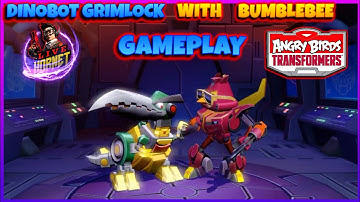Dinobot Grimlock with Bumblebee Walkthrough Part 30, No Commentary, Angry Birds Transformers.