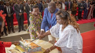 HOW ROMANTIC!! First Lady Rachel Ruto in tears as she is surprised with a birthday cake in Church!!