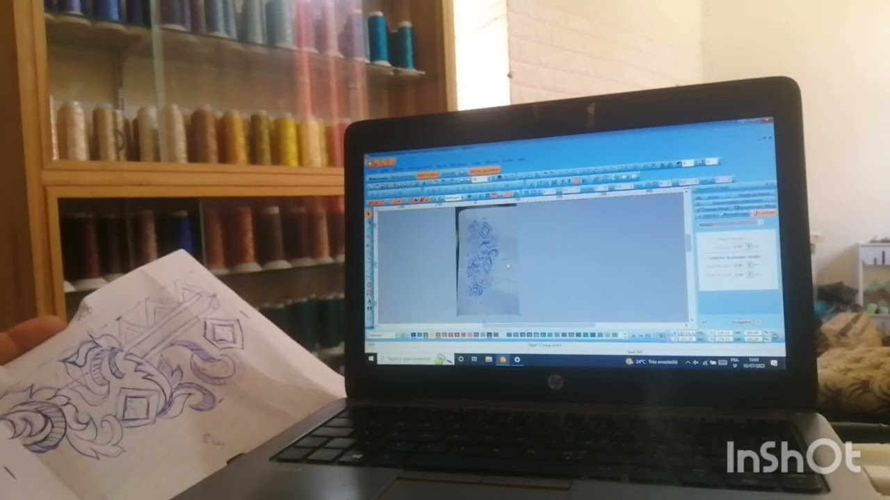 كيفية التحكم وتنزيل ابداعاتي في مكينة FORTEVER/ طرز الرباطي/ طرز مريم الرميلي 🇲🇦🇲🇦🇲🇦