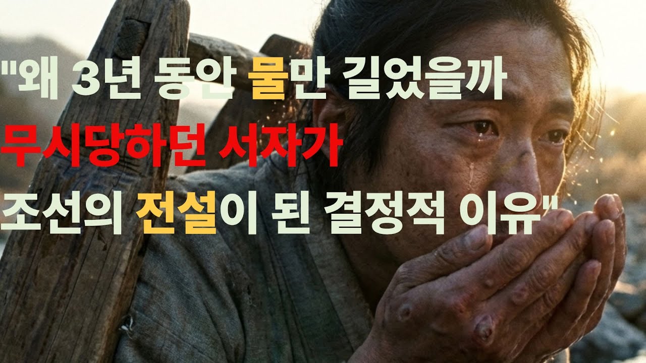 왜 3년동안 물만 길었을까 무시 당하던 서 자가 조선의 전설이 된 결정적 이유